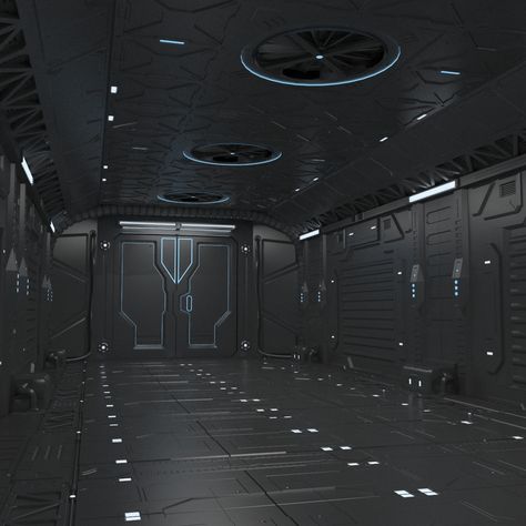 Sci-Fi hall environment #Fi, #Sci, #environment, #hall Sci Fi Training Room, Sci Fi Names, Sci Fi Hallway, Spaceship Interior, Corridor Design, Futuristic Aesthetic, Sci Fi Environment, Starship Design, Futuristic Interior