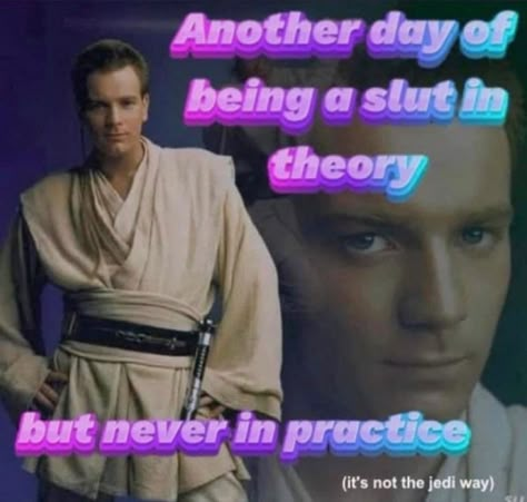 Ewan Mcgregor, Obi Wan Kenobi, Star Wars Humor, Star Wars Memes, Love Stars, Oui Oui, Obi Wan, Star Wars Art, Clone Wars