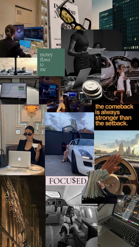 #aesthetic #wallpaper #finance #girlboss #money #affirmations #goals Money Affirmations Wallpaper, Finance Wallpaper, Vision Board Success, Mo Money, Vision Board Manifestation, Vision Board Inspiration, Muslim Lifestyle, Money Affirmations, Feminine Aesthetic