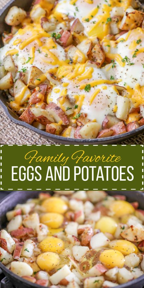 Eggs And Potatoes Breakfast, Potatoes Breakfast, Potato And Egg Breakfast, Eggs And Potatoes, Eggs Potatoes, Potato Breakfast Recipes, Eggs Dinner, Cheap Clean Eating, Breakfast Potatoes