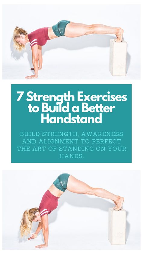 Hand Stands For Beginners, Tumbling Exercises, Cheer Moves, Strengthen Shoulders, Forearm Stand, Hand Stand, Beginner Workout At Home, Strength Exercises, Back Fat Workout