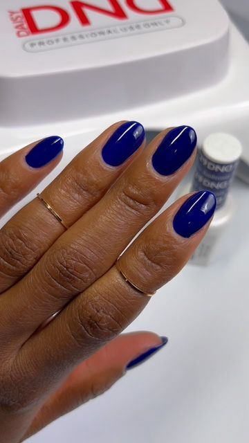 WhoDidHerNails on Instagram: "The perfect Fall Blue 💙
@dndgel" Dnd Blue Gel Polish, Blue Gel Polish, Fall Blue, Blue Gel, Gel Polish, Hair And Nails, Nails, Makeup, On Instagram