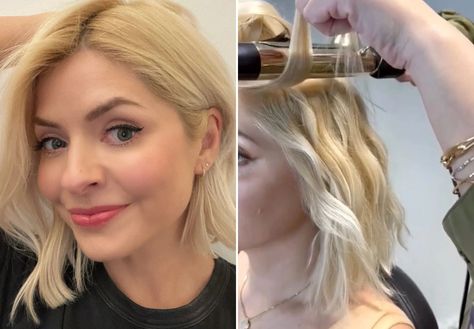 Holly Willoughby Hair Short, Mollie King Hair, Holly Willoughby Hair, Hair Fan, Holly Willoughby Style, Hair Secrets, Lob Hairstyle, Short Waves, Holly Willoughby