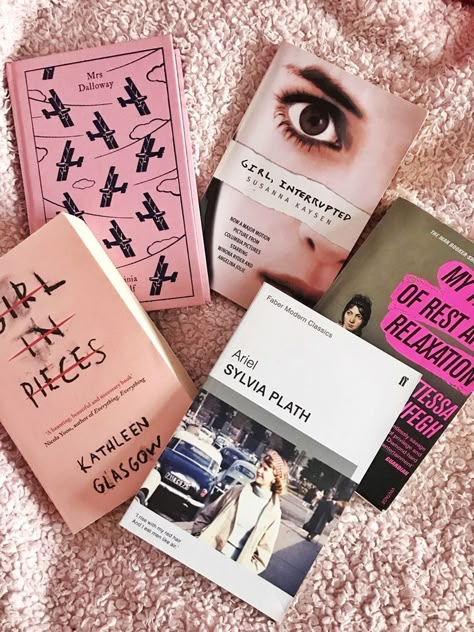 Thought Daughter Books, Preppy Books, Books Coquette, Rage Aesthetic, Girl In Pieces, Mrs Dalloway, Female Rage, Coquette Girl, Girl Interrupted