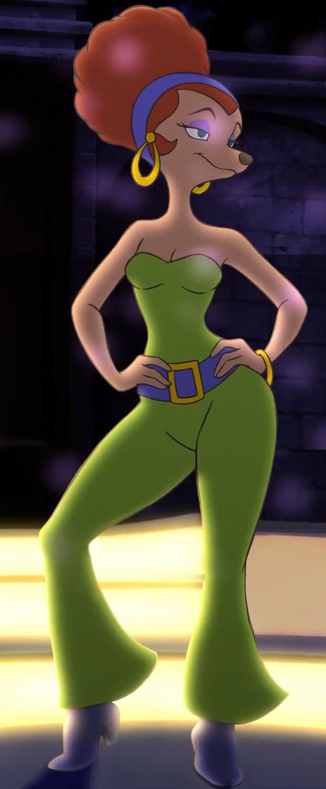 Sylvia Marpole (disco) From the Extremely Goofy Movie (2000) - Stitched and edited. Extremely Goofy Movie, Disney Trip Outfits, Movie Halloween Costume, Disco Costume, Goof Troop, Goofy Movie, Mickey Christmas, Disco Outfit, Movie Costumes