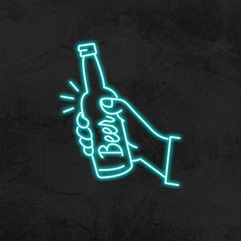 Beer - LED Neon Sign Tiger Beer, Neon Beer Signs, Neon Sign Art, Neon Signs Home, Neon Sign Shop, Fishing Signs, Wine Signs, Neon Sign Bedroom, Personalized Neon Signs