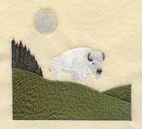 White Buffalo Quilt Block - Lg design (B3233) from www.Emblibrary.com Buffalo Quilt, Make A Quilt, Animal Categories, Freestanding Lace Embroidery, Native American Design, Holiday Flower, Quilt Design, Dog Shop, Baby Projects