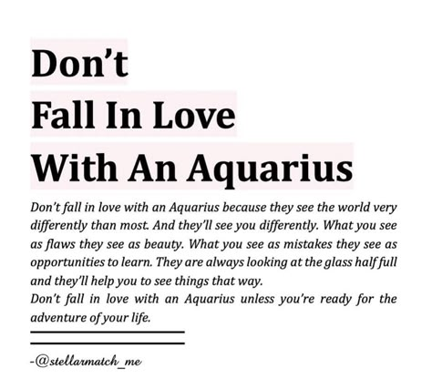 Aquarius Qualities, Personalidad Infj, Don't Fall In Love, Aquarius Personality, Aquarius Traits, Aquarius Truths, Aquarius Life, Aquarius Love, Astrology Aquarius