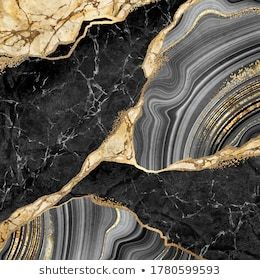 Abstract Background Creative Texture Marble Gold Stock Illustration 1415417387 Black And Gold Marble, Gold Marble, Black Marble, Black And Gold, Agate, Mosaic, Marble, Texture, Canvas