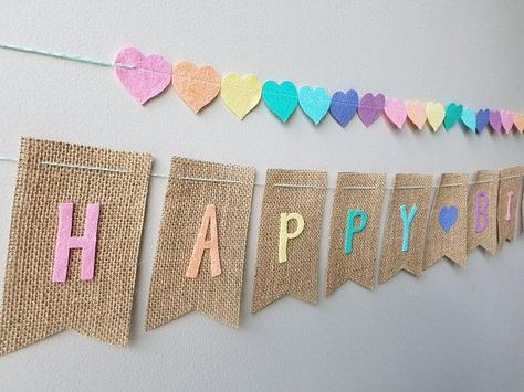 Diy Birthday Banner, Cricut Birthday, Simple Birthday Decorations, Idee Cricut, Bug Crafts, Felt Letters, Pastel Decor, Diy Birthday Decorations, Diy Crafts Paper Flowers