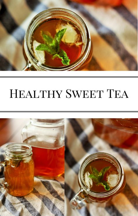 Healthy sweet tea with honey instead of buckets of refined sugar. One simple ingredient cuts the bitterness. Healthy Sweet Tea, Sweet Tea With Honey, Honey Iced Tea, Healthy Iced Tea, Sweet Tea Recipe, Cucumber Infused Water, Tea With Honey, Honey Uses, Sweet Tea Recipes