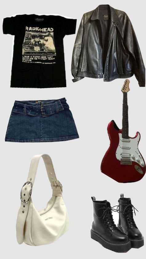 Goo Goo Dolls Concert Outfit, Oasis Concert Outfit, Concert Outfit Punk, Ptv Concert Outfit, Driver Era Concert Outfit, Oasis Outfit, Punk Concert Outfit, Rock Concert Aesthetic, Indie Concert Outfit