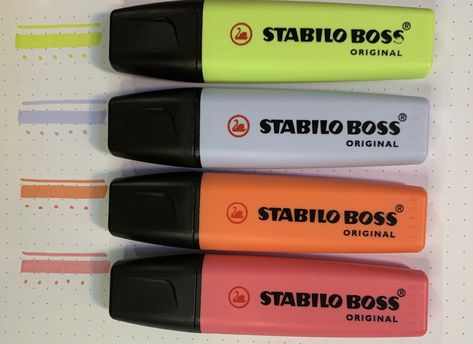 Stabilo Markers, Stabilo Pastel, Stabilo Boss, Mug Warmer, Pencil Bag, Pencil Bags, Good Notes, Brush Pen, I School