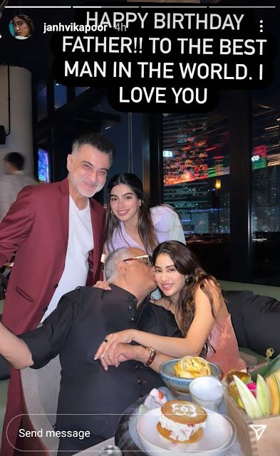 On Boney Kapoor's Birthday, Janhvi Kapoor, Khushi Kapoor and Arjun Kapoor wished their father by sharing adorable pictures. Khushi Kapoor has shared an adorable picture of him with her late mother Sridevi and wrote a sweet message. (adsbygoogle = window.adsbygoogle || []).push({}); In the shared picture, Boney Kapoor and Sridevi looked just adorable and Khushi wrote the message as "Happy Birthday Papa. love you the most". Khushi's elder sister Janhvi Kapoor also shared a couple of pictures with Father's Birthday Instagram Story, Father’s Birthday Wishes, Papa Birthday Quotes From Daughter, Happy Birthday Papa Insta Story, Birthday Caption For Father, Birthday Wish For Dad From Daughter, Birthday Wishes For Papa From Daughter, Happy Birthday Dad Instagram Story, Happy Birthday Papa Instagram Story