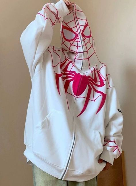 Spiderman Hoodie, Spider Hoodie, Geometric Clothing, Hip Hop Sweatshirts, Harajuku Women, Oversize Pullover, Loose Hoodie, Embroidery Hoodie, Loose Coats