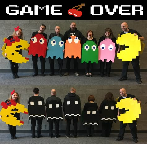 Pac Man Halloween Costume, Team Halloween Costumes, Diy Carnaval, High School Electives, Office Halloween Costumes, Costume Department, Halloween Costumes For Work, Video Game Costumes, Halloween Costumes 2016