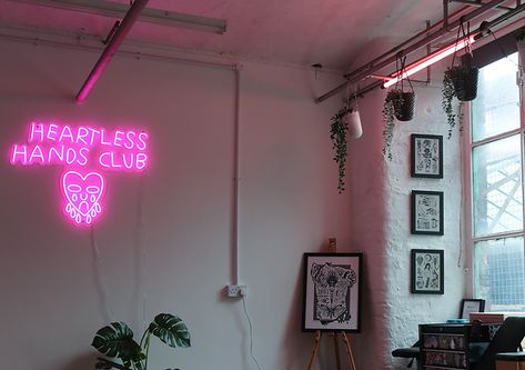 Brewery Building, Manchester Tattoo, Club Tattoo, On The Corner, Tattoo Studio, A Tree, The Studio, Manchester, Neon Signs