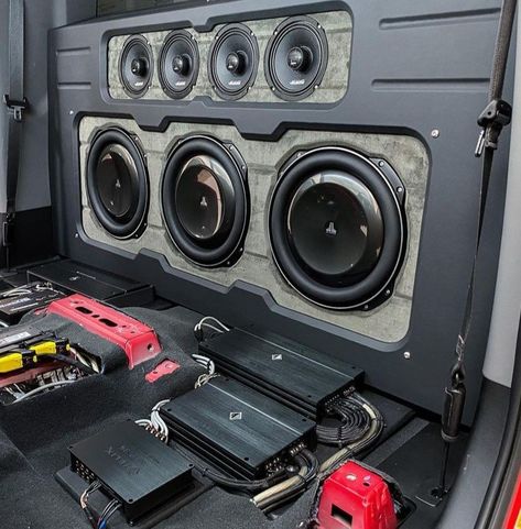 Cars Sound, Diy Car Audio, Fords 150, Sound System Car, Audio Ideas, Subwoofer Box Design, Car Stereo Systems, Car Audio Installation, Car Installation