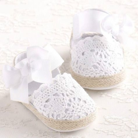 Baby Infant Toddler Crib Pram Shoes White Sandal Bowknot Ribbon Prewalker | Wish Baby Notes, Toddler Crib, Newborn Shoes, Shoes Girl, Ballerina Dress, Crochet Baby Shoes, Shoes Spring, Spring Baby