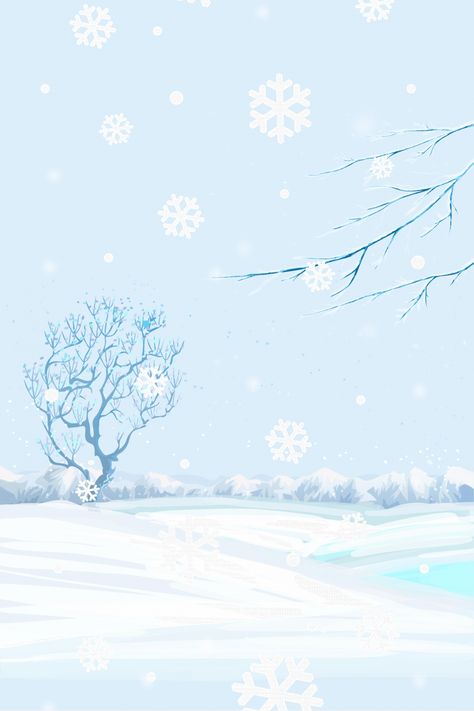 Fresh Literary Hello Winter Background Template