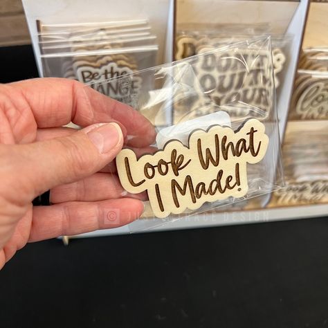 Laser Cut Art Wood, Laser Crafts Wood, Making Money With A Laser Engraver, Wood Magnet Ideas, Glowforge Ideas To Sell, Best Selling Laser Engraved Items, Look What I Made Magnet, Wood Fridge Magnets, Laser Engraved Magnets