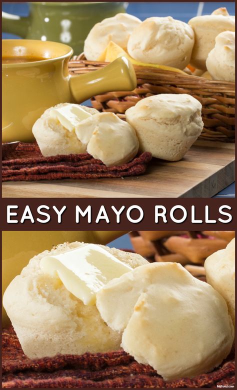 Mayo Rolls Recipe, Mayo Rolls, Easy Mayo, 3 Ingredient Recipe, Apple Muffin Recipes, Three Ingredient Recipes, Cinnamon Raisin Bread, Making Bread, Banana Muffin Recipe