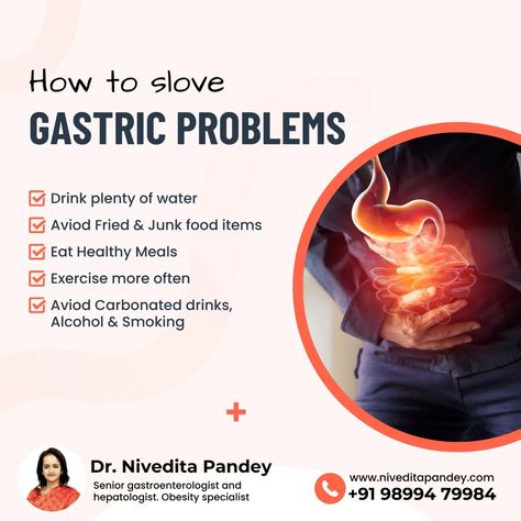 Say goodbye to gastric problems with expert tips from Dr. Nivedita Pandey, your go-to specialist in Gastroenterology and Hepatology! 🌟 #HealthyGut #GastroHealth #DrNiveditaPandey #GutHealthTips #Gastroenterology #Hepatology #WellnessJourney #DigestiveHealth #BloatingRelief #HealthyLiving Gastroenterology Humor, Gastric Problem, Effective Study Tips, 90 Day Plan, Ab De Villiers, Natural Health Tips, Healthy Gut, Digestive System, Digestive Health