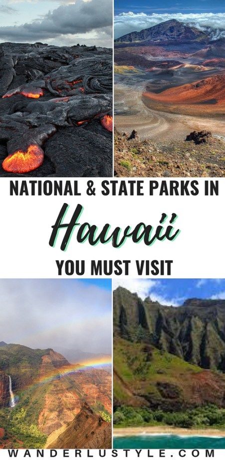 National and State Parks in Hawaii You Must Visit! HAWAII VOLCANOES NATIONAL PARK BIG ISLAND, HALEAKALA NATIONAL PARK MAUI, GRAND CANYON OF THE PACIFIC, NA PALI COAST STATE WILDERNESS PARK KAUAI, PEARL HARBOR | Wanderlustyle.com Pear Harbor, Hawaii National Parks, Hawaiian Honeymoon, Hawaii Vacation Tips, Beautiful Beaches Paradise, Beautiful Beach Sunset, Na Pali Coast, National Parks America, Hawaii Travel Guide