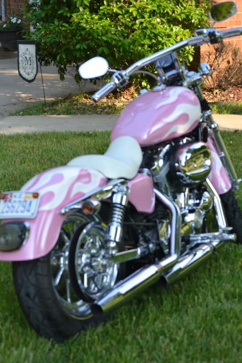 Pink 2005 Harley Davidson Sportster - Harley Davidson Forums Motocykle Harley Davidson, Moto Harley Davidson, Harley Davidson Quotes, Jeep Things, Harley Davidson Helmets, Pink Motorcycle, Pink Obsession, Pink Cars, Harley Davidson Cvo