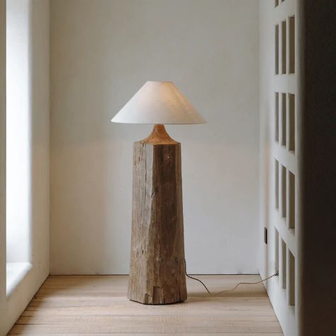 Stake Floor Lamp – LoveÉcru Japanese Lamp, Wooden Floor Lamps, Wood Floor Lamp, Wooden Floor, Wood Lamps, Decoration Inspiration, Floor Lamp Lighting, Wooden Flooring, Floor Lamps