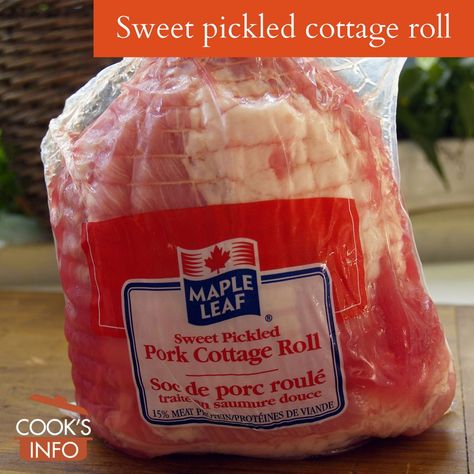 Sweet pickled cottage roll in packaging Pickle Pork Recipe, Cottage Ham, Cottage Roll, Wrapped Pickles, Boiled Dinner, Slow Cooker Recipes Pork, Homemade Ham, Ham Dinner, Pork Roll