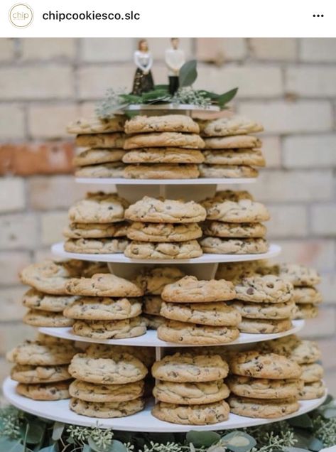 Cookie At Wedding, Reception Treat Ideas, Cookie Platters Display Wedding, Donut And Cookie Bar Wedding, Cookie And Brownie Bar Wedding, Cookie Wedding Dessert Table, Boho Wedding Cookie Table, Cookie Display At Wedding, Wedding Desserts Cookies