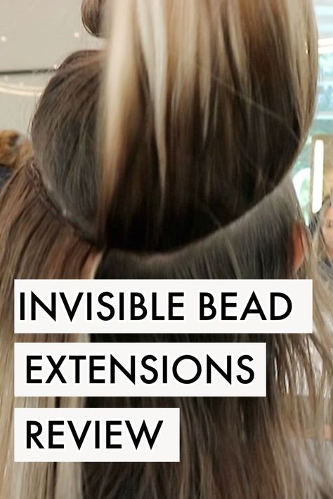 Wavy Extensions Before And After, Invisible Bead Extensions Before And After, Nanolink Hair Extensions, Bead Extensions Hair Before And After, Micro Weft Hair Extensions, Bead Extensions Hair, Invisible Weft Hair Extensions, Beaded Hair Extensions Before And After, No Sew Beaded Weft Extensions