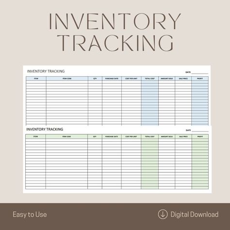 Excel Inventory Templates, Inventory Tracker, Product Inventory, Job Description Template, Ms Excel, Tracker Template, Receipt Template, Planner Templates, Planner Template