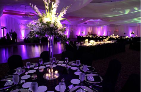 Moonlight Masquerade Ball in Black, Purple, and Silver | Unique Pastiche Events Wedding Purple Theme, Moonlight Masquerade, Starry Night Prom, Masquerade Party Decorations, Masquerade Prom, Black Wedding Decorations, Masquerade Theme, Light Pink Wedding, Ball Aesthetic