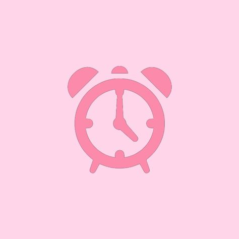 Alarm Wallpaper, Iphone Themes, Widget Icons, Cute Wallpapers For Ipad, Clock Icon, Pink Icons, Strawberry Pink, Iphone Aesthetic, Phone Stuff