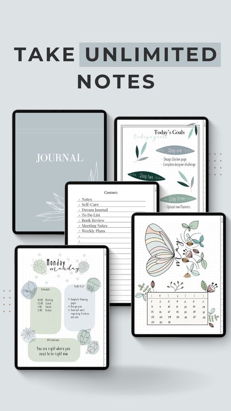 Journal Ideas Aesthetic Digital, Minimalist Journal Ideas, Digital Journal Ideas, Digital Journal Aesthetic, Journal Sample, Notebook Journaling, Goodnotes Journal, Journal Mindfulness, Digital Bullet Journal