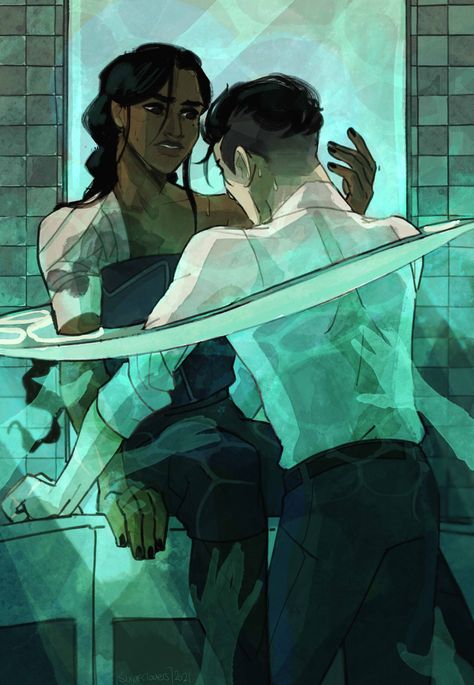 SoC on Twitter: "i know everyones already drawn it but its such a good scene #SixofCrows #inejghafa #kazbrekker #crookedkingdom #kanej… https://t.co/N5YPrwpgDR" Six Of Crows, Crows, Tumblr, Wall, Art