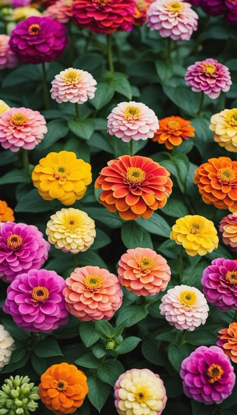 Add a pop of color to your patio or balcony with potted zinnias! Discover the secrets to successfully growing these vibrant flowers in containers. Zinnia Color Palette, Zinnia Flower Garden, Zenia Flower Garden, Potted Zinnias, Zinnia Wallpaper, Zenia Flower, Zinnias In Pots, Flowers From Above, Zinnias Flowers