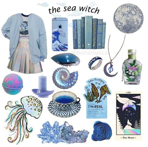 Sea Witch Clothes, Sea Witch Aesthetic Outfit, Water Spirituality, Pisces Fashion, Witch Aesthetic Outfit, Sea Outfit, Niche Aesthetic, Disney Princess Tiana, Mermaid Core