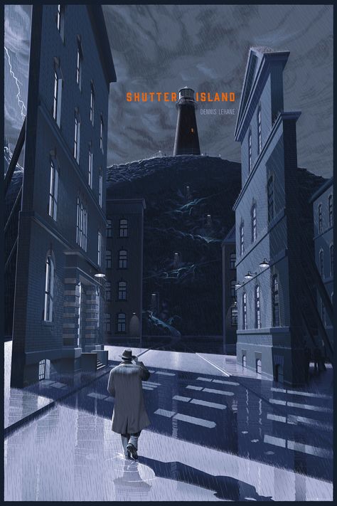 Shutter Island by LAURENT DURIEUX & FRANÇOIS SCHUITEN Ben Kingsley, Shutter Island, Film Posters Art, Film Poster Design, Movie Posters Design, Cinema Posters, Mark Ruffalo, Movie Posters Minimalist, Geek Art