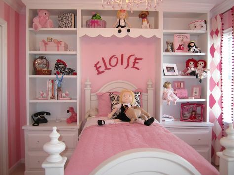 Life at the Plaza - love it! Eloise At The Plaza, Cinderella Fairy Godmother, Theme Beds, Favorite Childhood Books, Bed Shelves, Disney Cinderella, Girl’s Room, Grunge Room, Girl Beds