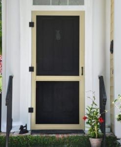 Wood Screen Doors Archives - Screen Tight Black Screen Door, Screened Porch Doors, Pet Screen Door, Wood Door Frame, Vinyl Door, Wood Screen Door, Wooden Screen Door, Diy Screen Door, Vinyl Doors