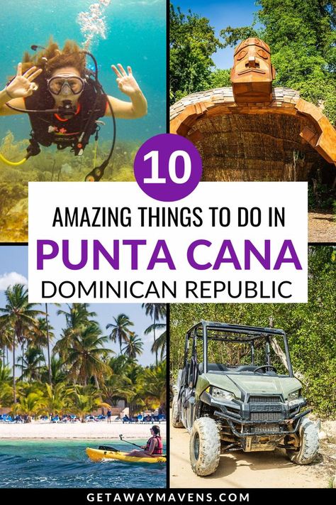 Here is the ultimate guide to Punta Cana! We are sharing the 10 best things for couples to do in Punta Cana in the Dominican Republic. From stunning beaches and fun water sports to romantic restaurants and local cultural destinations, Punta Cana has it all. Go snorkeling, take an ATV tour, go beachcombing, explore the National Park, and much more. Don't forget to check out our packing list, the best time to visit for optimal weather and fewer crowds. Get ready for a romantic getaway! Trip Ideas For Couples, Dominican Republic Beaches, Travel Ideas For Couples, Things For Couples, Punta Cana Travel, Couples Things To Do, Weekend Getaway Ideas, Dominican Republic Travel, Romantic Restaurants