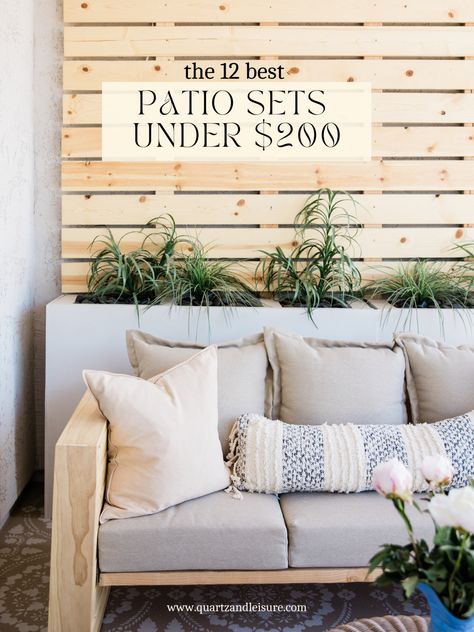 The 12 Best Patio Sets Under $200 | Cheap Patio Sets Online Polywood Outdoor Furniture, Inexpensive Patio, Design Per Patio, Patio Furniture Layout, Cheap Patio Furniture, Clean Patio, Patio Decor Ideas, Coastal Patio, Cheap Patio