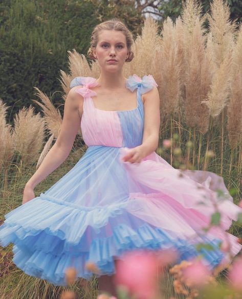 Cotton Candy Dress, Pink And Blue Dress, Candy Costumes, Candy Dress, Afternoon Tea Party, Theatre Shows, Blue Tulle, Rainbow High, Dream It