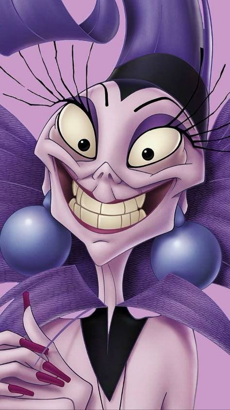 Yzma Disney Tattoo, Izma Costume, Yzma Wallpapers, Yzma Drawing, Yzma Disney, Emperor's New Groove, Evil Disney, Evil Queens, Disney Paintings