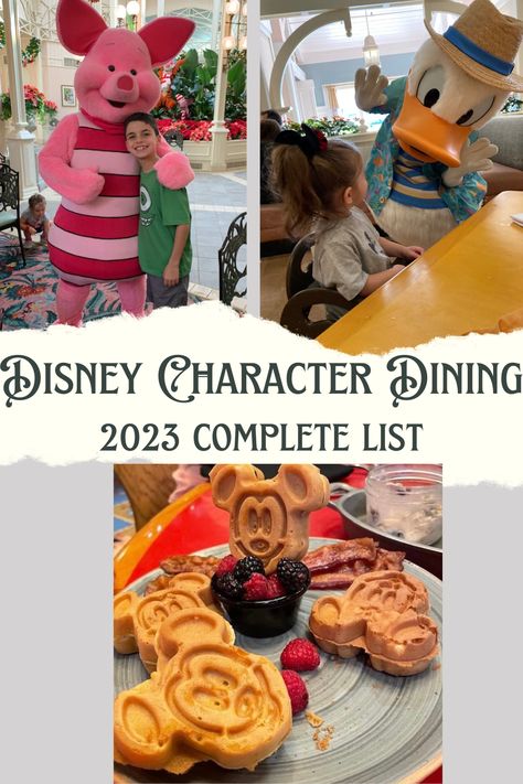 Make memories to last a life time with your family! Check out the ultimate list of every character dining meal available in WDW 2023 Disney World Character Dining 2023, Character Dining At Disney World 2023, Disney Character Meals 2023, Disney Character Dining 2024, Best Disney Character Dining, Best Character Dining At Disney World, Best Food At Disney World, Character Meals At Disney World, Character Dining At Disney World