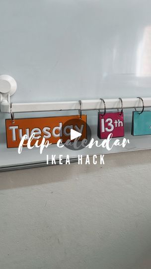 16K views · 521 reactions | This hack took off last year when I shared it — such a bargain! WHAT YOU NEED ⬇️  📆 ‘Tisken’ towel rack from @ikea_australia in their bathroom section 📆 Rings from @bunnings that are around 50mm in diameter 📆 A flip calendar template from @missjacobslittlelearners (my discount code is MISSWILLIAMS10 for 10% off and this template is from her ‘simple brights’ range)   Tag me if you use this hack for your classroom! ✅📆 | Miss Williams | Australian Primary Teacher 👩🏼‍🏫 | Calvin Harris · Summer Bathroom Section, Calvin Harris Summer, Ikea Australia, Flip Calendar, Primary Teacher, Primary School Teacher, Calvin Harris, Primary Teachers, Calendar Template