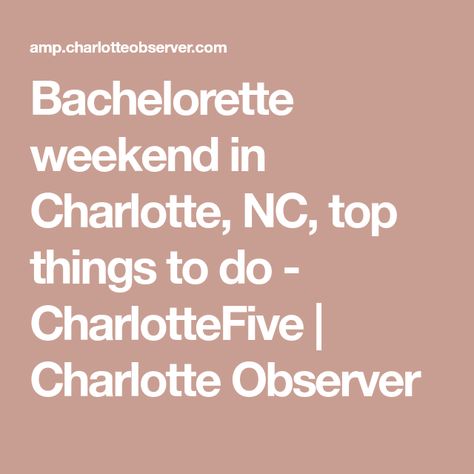 Charlotte North Carolina Bachelorette, Charlotte Nc Bachelorette Party, Charlotte Bachelorette Party, Pomegranate Molasses Dressing, Bachelorette Brunch, Bach Bash, Brunch Places, Beer Shop, Bachelorette Trip